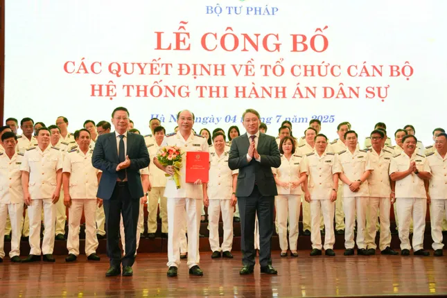 Bộ Tư pháp bổ nhiệm 3 lãnh đạo Cục Quản lý Thi hành án dân sự ảnh 1