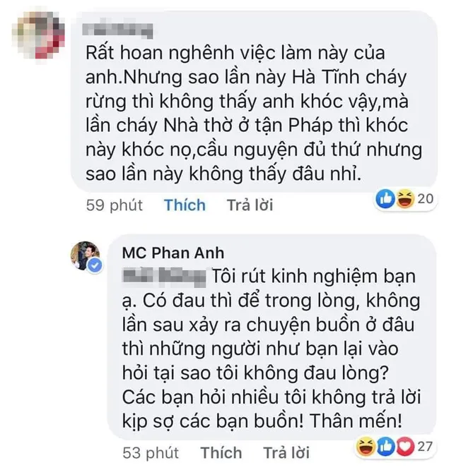 Vì sao MC Phan Anh xin lỗi cộng đồng mạng liên quan cháy rừng lớn nhất Hà Tĩnh? ảnh 1