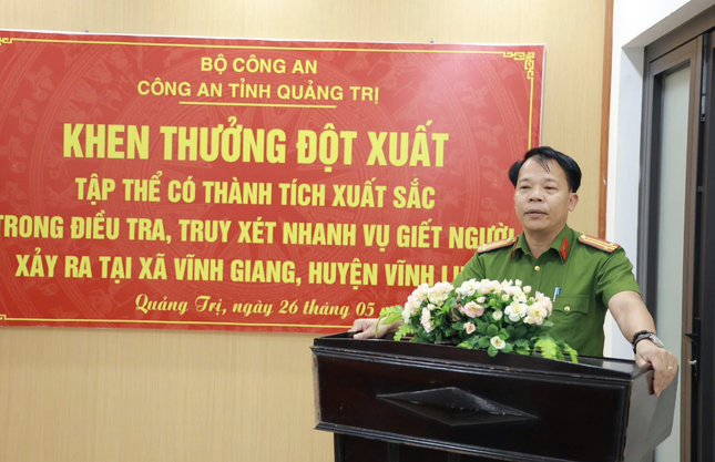 Quảng Trị: Khen thưởng đột xuất các tập thể có thành tích xuất sắc trong điều tra vụ án giết người ảnh 3