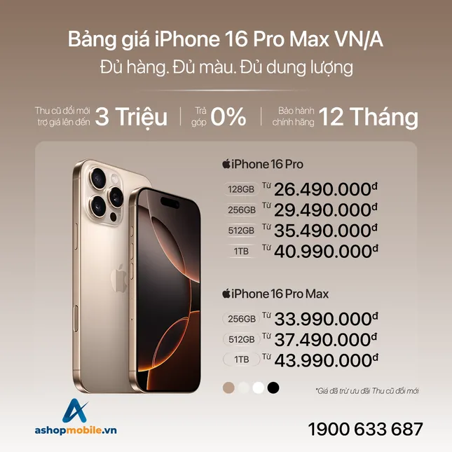 4 Lý do nên mua iPhone 16 Series Chính hãng VN/A tại AShop Mobile ảnh 2