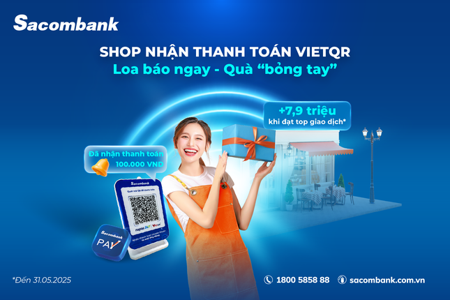 Sacombank ra mắt loa thanh toán đồng hành kinh doanh cùng khách hàng ảnh 1