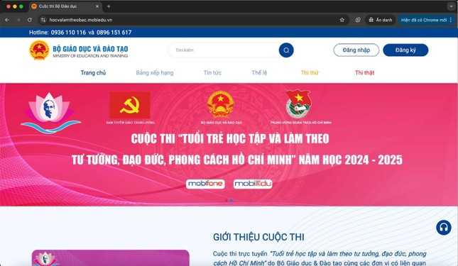 mobiEdu đồng hành cùng cuộc thi 'Tuổi trẻ học tập và làm theo tư tưởng, đạo đức, phong cách Hồ Chí Minh' ảnh 1