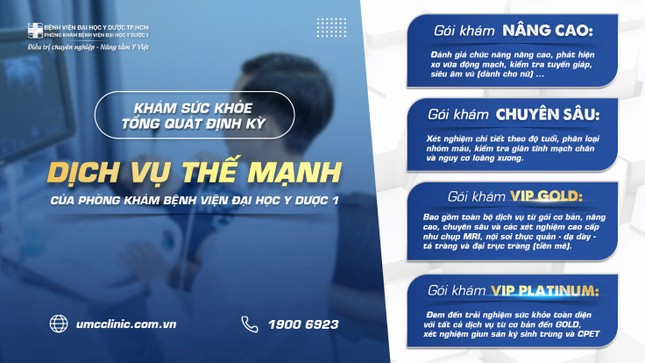 Khám sức khỏe tổng quát định kỳ tại Phòng khám Bệnh viện Đại học Y Dược 1 – Chăm sóc toàn diện, an tâm sống khỏe! ảnh 2