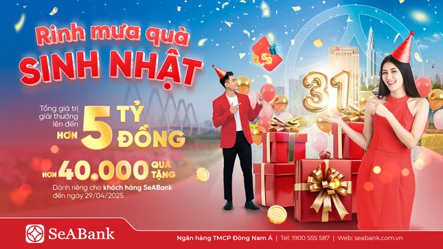 SeABank đón sinh nhật 31: 'Mưa' quà tặng trị giá hơn 5 tỷ đồng tri ân khách hàng- Ảnh 2. SeABank đón sinh nhật 31: 'Mưa' quà tặng trị giá hơn 5 tỷ đồng tri ân khách hàng- Ảnh 2.