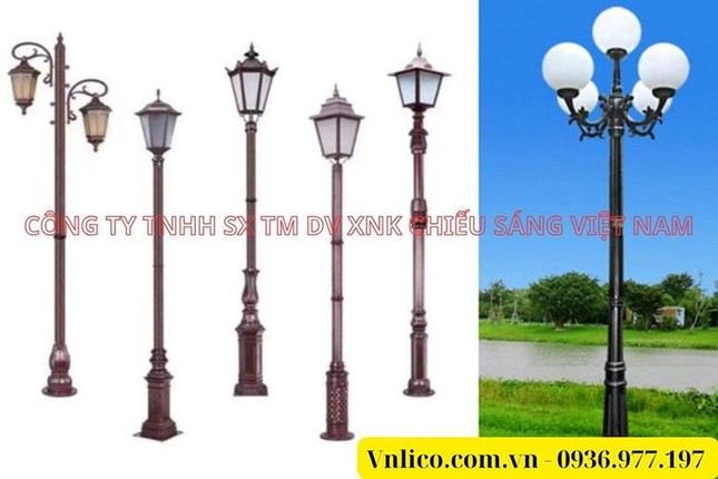 Những mẫu cột trụ đèn sân vườn chiếu sáng và trang trí không gian ngoại thất hoàn hảo ảnh 2