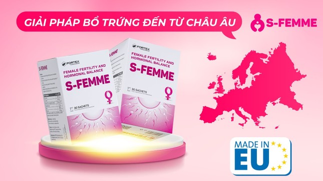 TPBVSK S-FEMME: Hỗ trợ tăng nội tiết tố nữ, hỗ trợ tốt cho phụ nữ có dự định mang thai ảnh 1