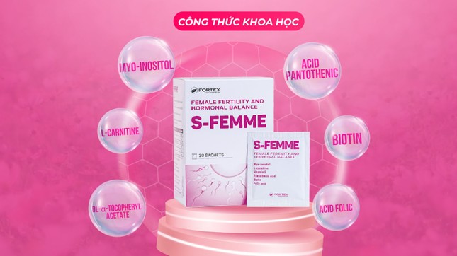 TPBVSK S-FEMME: Hỗ trợ tăng nội tiết tố nữ, hỗ trợ tốt cho phụ nữ có dự định mang thai ảnh 3