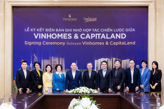Vinhomes và Capitaland Development hợp tác chiến lược toàn diện trong lĩnh vực bất động sản ảnh 1