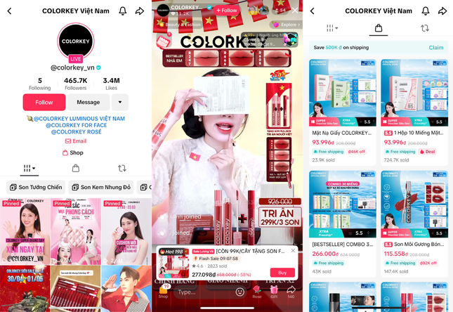 Giải mã sức hút của COLORKEY trên TikTok Shop ảnh 2