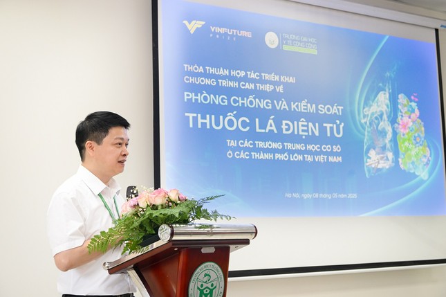 Trường Đại học Y Tế Công cộng và Quỹ Vinfuture hợp tác phòng chống - kiểm soát thuốc lá điện tử học đường ảnh 2