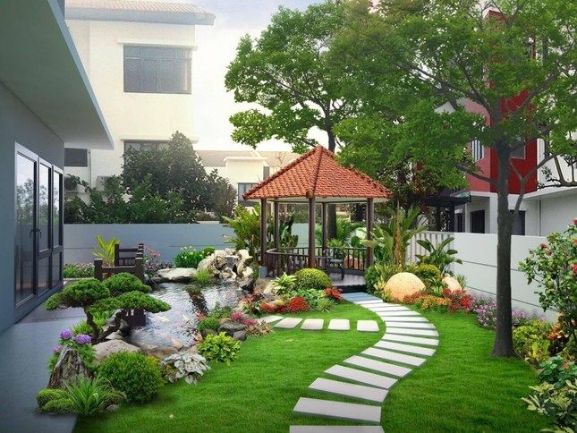 Những mẫu thiết kế sân vườn phong cách đẹp, báo giá thi công trọn gói chi tiết ảnh 2