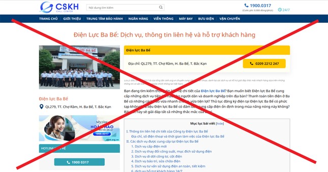 Tổng công ty điện lực miền Bắc cảnh báo tình trạng giả mạo trang web để lừa đảo ảnh 1
