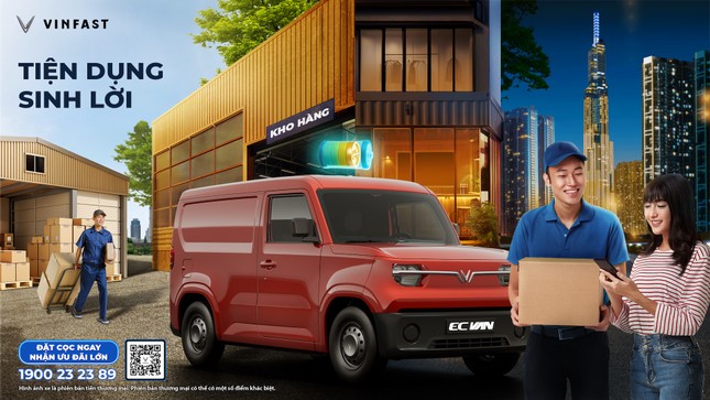 Nhận ngay 10 triệu đồng khi đặt cọc sớm xe điện chở hàng Vinfast EC Van ảnh 1