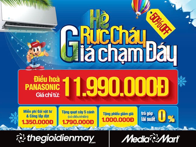 Đón hè rực cháy - Điều hoà Panasonic đồng loạt giảm sâu, giá chạm đáy ảnh 1