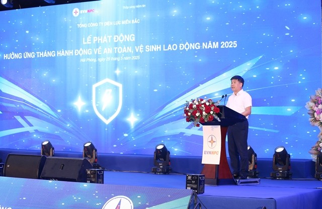 EVNNPC phát động hưởng ứng Tháng hành động về an toàn, vệ sinh lao động năm 2025 ảnh 2