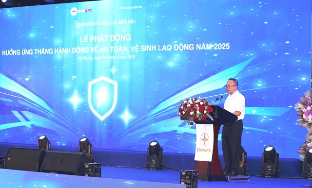 EVNNPC phát động hưởng ứng Tháng hành động về an toàn, vệ sinh lao động năm 2025 ảnh 4