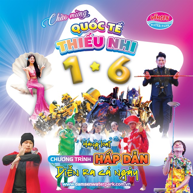 Đầm Sen Water Park, ngày hội thiếu nhi 1/6: Vui chơi thỏa thích – Ưu đãi cho nhóm gia đình giá cực hời ảnh 1