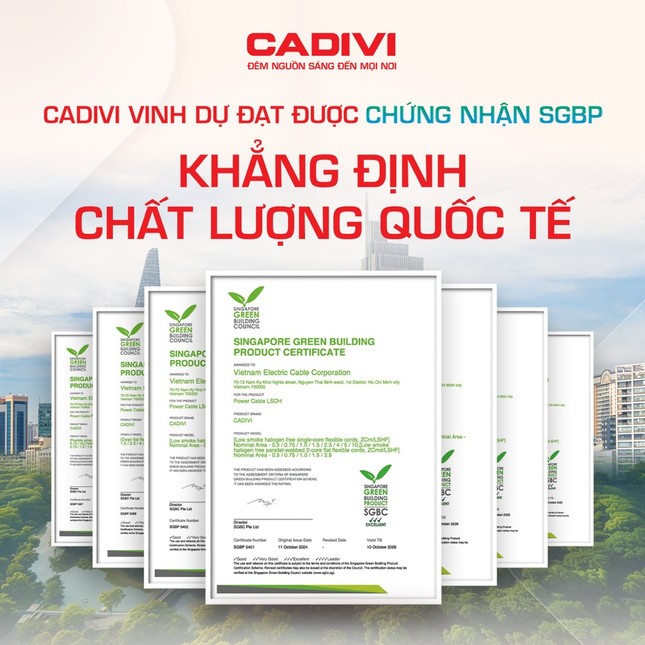Chọn sống xanh – Chọn dây điện không chì Cadivi: Giải pháp mới, giá thân quen cho công trình hiện đại ảnh 2