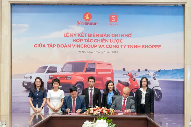 Vingroup và Shopee hợp tác chiến lược phát triển hạ tầng thương mại điện tử gắn với phát triển bền vững ảnh 1