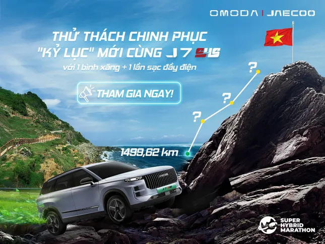 Omoda &amp; Jaecoo Việt Nam khởi động chương trình &apos;Thử thách chinh phục kỷ lục mới cùng J7 PHEV (SHS)&apos; ảnh 1