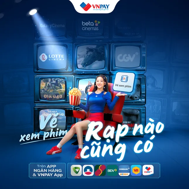 Dùng app ngân hàng đặt vé xem phim CGV, Lotte, Galaxy giá cực hời ảnh 1