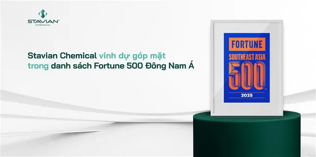 Stavian Hóa chất được Fortune vinh danh Top 219 doanh nghiệp lớn nhất Đông Nam Á năm 2025 ảnh 1