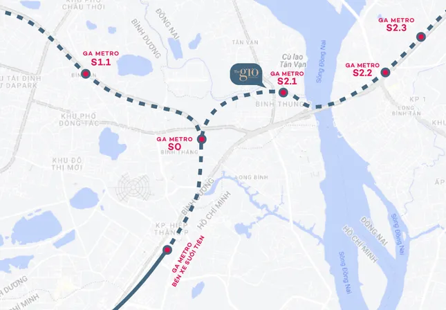 The Gió Riverside được “săn đón” nhờ tiếp giáp 2 tuyến Metro Bình Dương, Đồng Nai ảnh 1