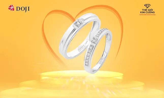 Mùa yêu rực rỡ, Doji và thế giới kim cương ưu đãi lớn cho combo trang sức cưới ảnh 2