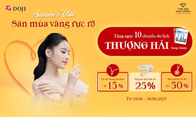 Mùa yêu rực rỡ, Doji và thế giới kim cương ưu đãi lớn cho combo trang sức cưới ảnh 3