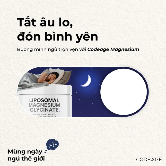 Bí quyết ngủ ngon từ TPBVSK Liposomal Magnesium Glycinate ảnh 1