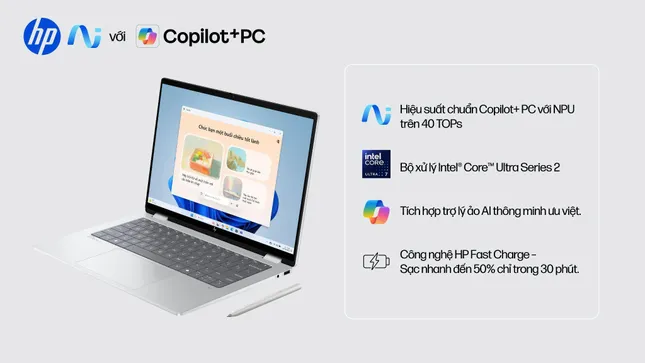 HP OmniBook X Flip 14 mới: Khơi mở chất sống &apos;nhẹ tênh&apos; cùng hiệu năng AI vượt trội ảnh 2