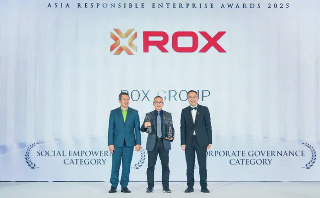 Sáng tạo trong quản trị và CSR, ROX Group được vinh danh tại AREA 2025 ảnh 1