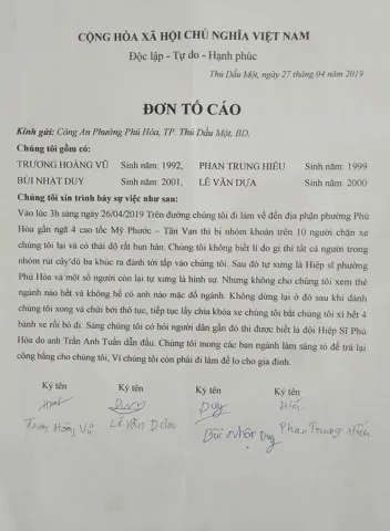 Công nhân tố đi làm đêm bị ‘hiệp sĩ’ Bình Dương chặn đánh ảnh 1