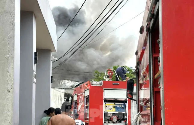 [CLIP] Lửa bao trùm xưởng phế liệu ở Bình Dương ảnh 3