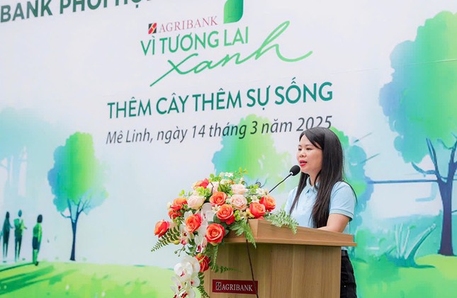 “Agribank - Thêm cây, thêm sự sống”, lan tỏa hành trình “Vì tương lai xanh” tại Mê Linh ảnh 2