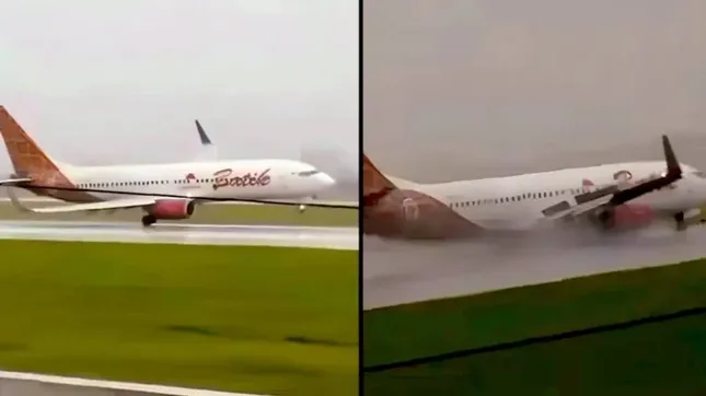 Máy bay Batik Air suýt &apos;cày&apos; nát đường băng lúc hạ cánh ảnh 1
