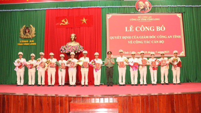 40 cán bộ Công an tỉnh Vĩnh Long nghỉ hưu trước tuổi ảnh 1