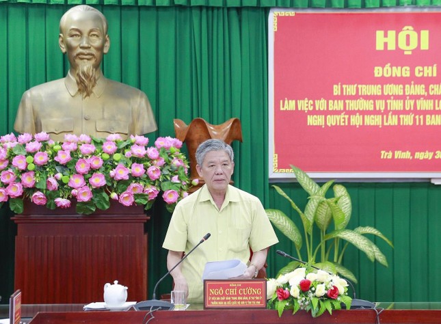 Tổ công tác Trung ương làm việc với lãnh đạo tỉnh Vĩnh Long, Trà Vinh, Bến Tre ảnh 1