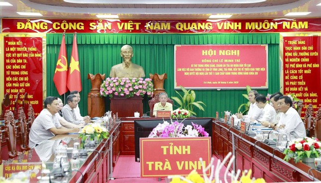 Tổ công tác Trung ương làm việc với lãnh đạo tỉnh Vĩnh Long, Trà Vinh, Bến Tre ảnh 2