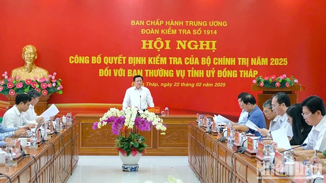 Công bố quyết định kiểm tra của Bộ Chính trị đối với Ban Thường vụ Tỉnh ủy Bến Tre, Đồng Tháp ảnh 2