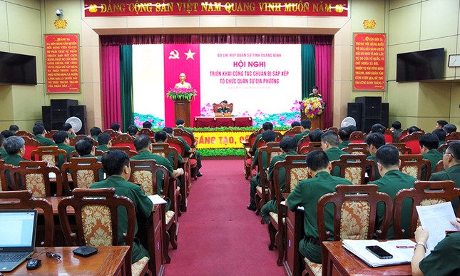Quảng Bình: Chuẩn bị giải thể Ban chỉ huy Quân sự cấp xã và cấp huyện ảnh 1