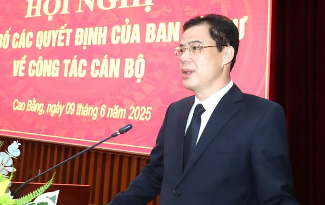 Công bố các quyết định của Ban Bí thư về công tác cán bộ tại Cao Bằng ảnh 2