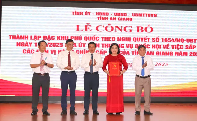 Công bố nhân sự chủ chốt 3 đặc khu của An Giang ảnh 1