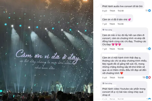 Chị Đẹp Concert không có D-2, phản ứng của Gió Em chia làm 2 thái cực ảnh 2