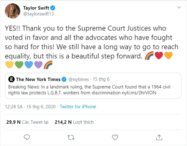 Loạt sao US&UK lan tỏa tình yêu đến cộng đồng LGBT+ trong “Tháng Tự Hào“ ảnh 2