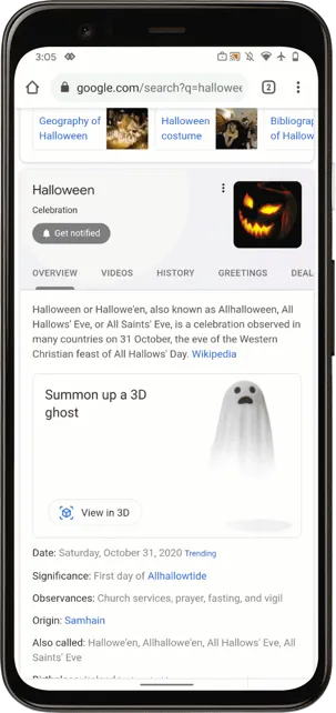 Google tung đủ trò giải cứu mèo ma thuật, kể chuyện ma cho người dùng chơi Halloween ảnh 2