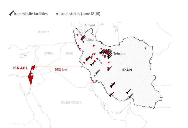 Giải mã kho tên lửa Iran và hệ thống phòng thủ Israel ảnh 2