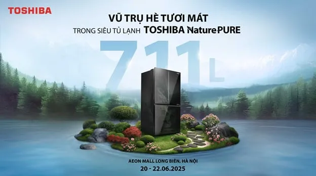 Toshiba thu hút gia đình Việt trải nghiệm tủ lạnh NaturePURE 711L mới tại AEON Mall ảnh 1