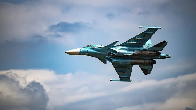 Cường kích-ném bom Su-34 rơi ở Nga ảnh 1