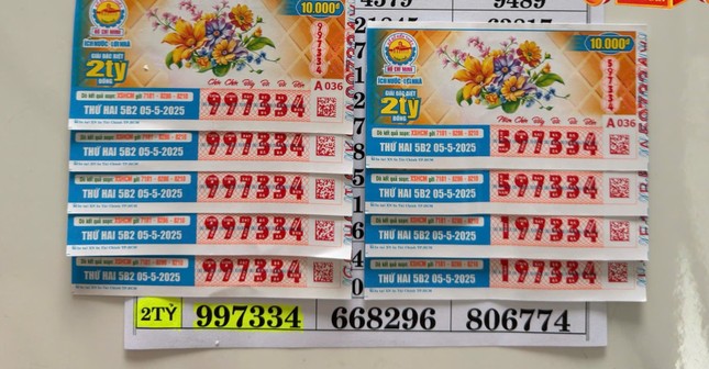 3 người tại Trà Vinh trúng 5 vé số độc đắc ảnh 1